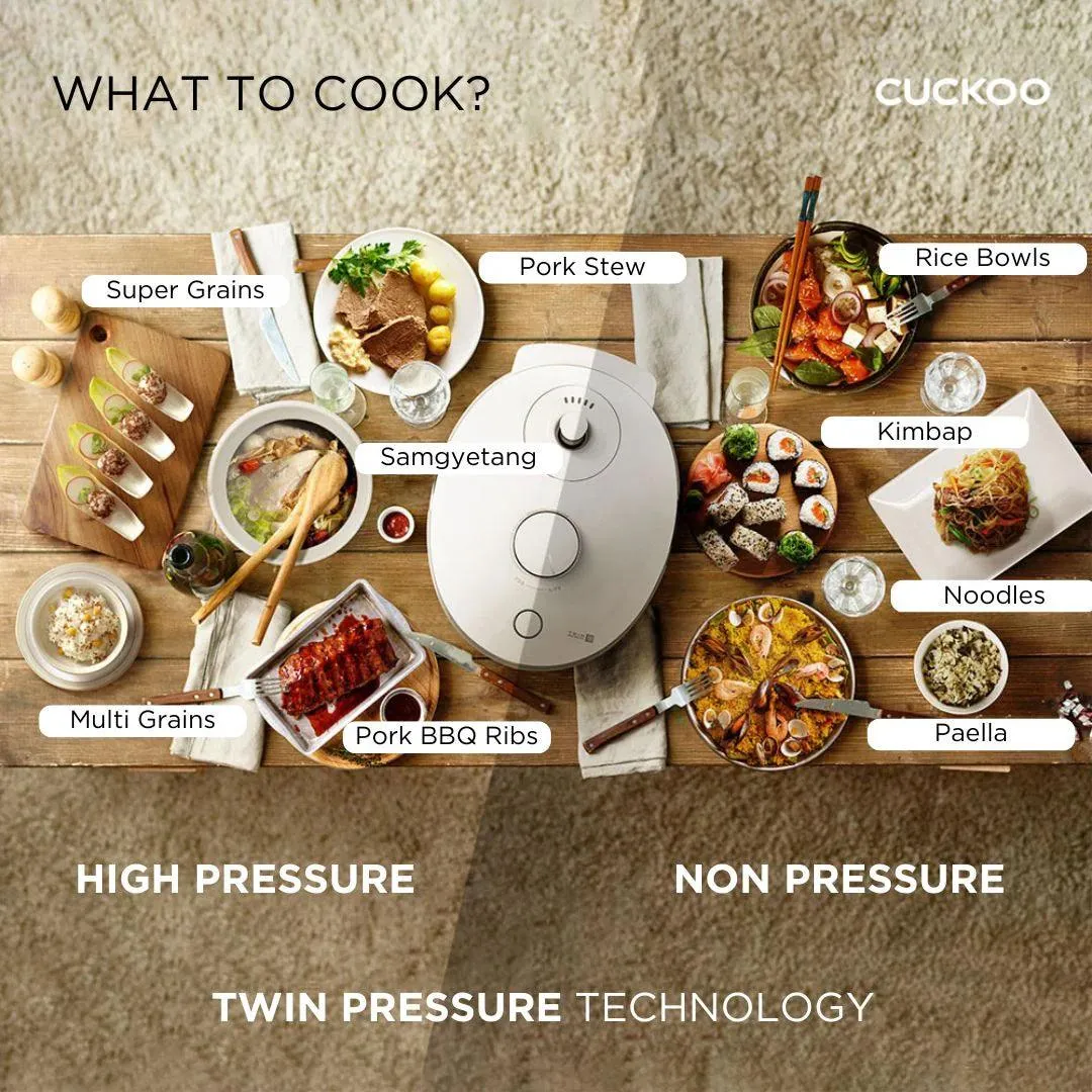 Cuckoo Multi-Functional Twin Pressure Rice Cooker