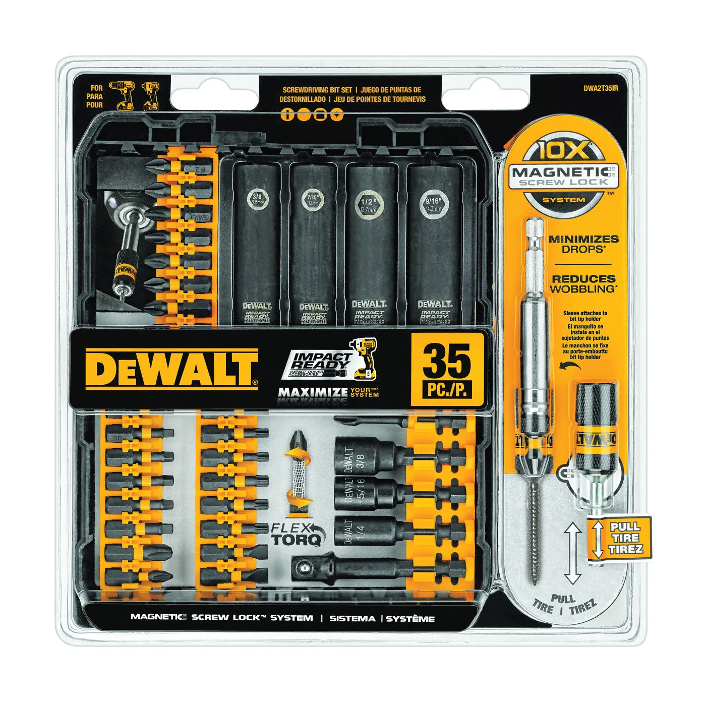 DeWALT DWA2T35IR Screwdriver Bit Set, Steel