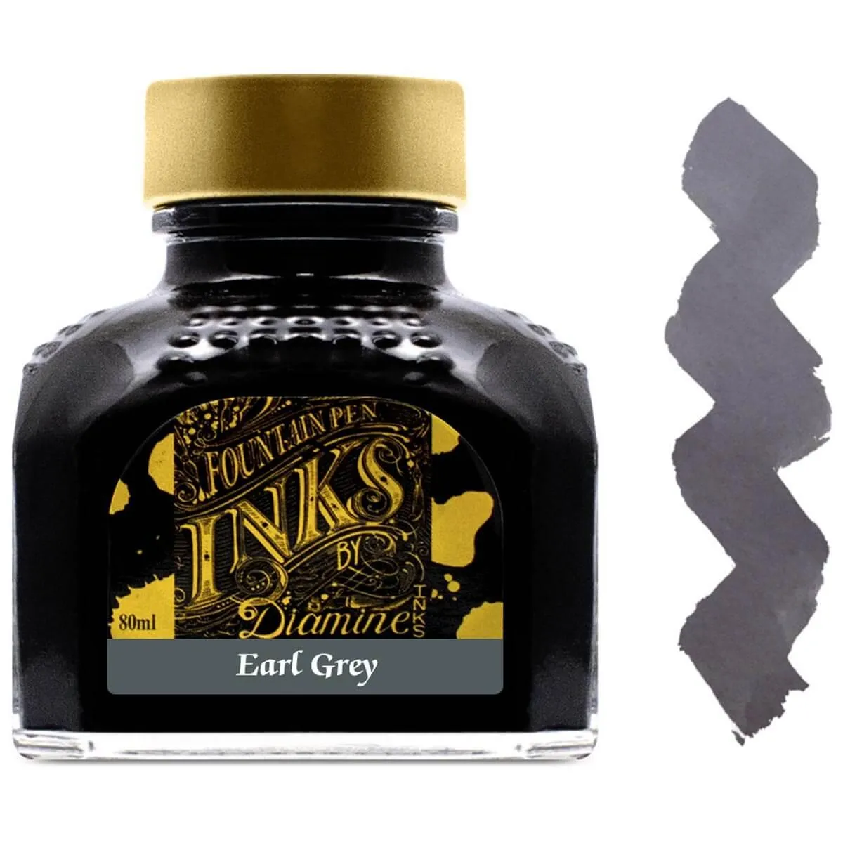 Diamine Fountain Pen Ink Bottle - 80 ml Earl Grey | 7106