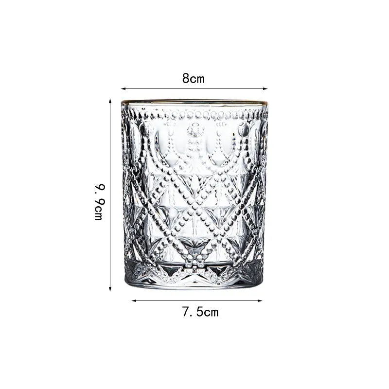 Diamond pattern juice cup