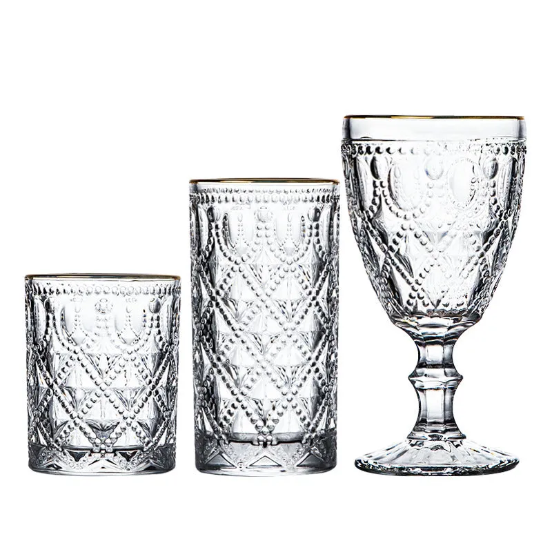 Diamond pattern juice cup