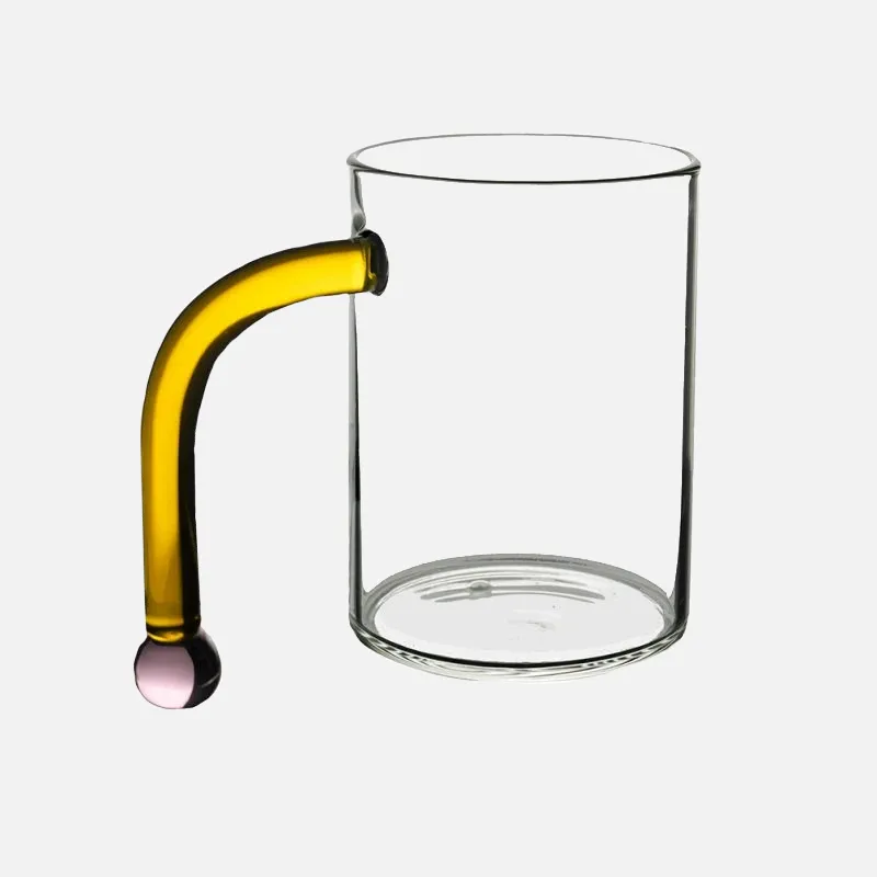 Dot Handle Glass Cup