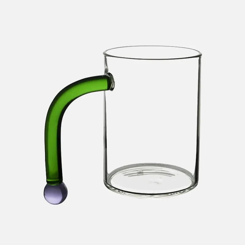 Dot Handle Glass Cup