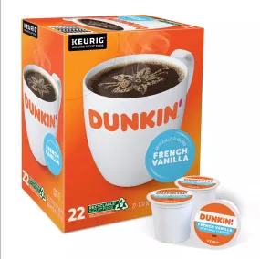 Dunkin' French Vanilla Coffee Keurig Pods 5000356418