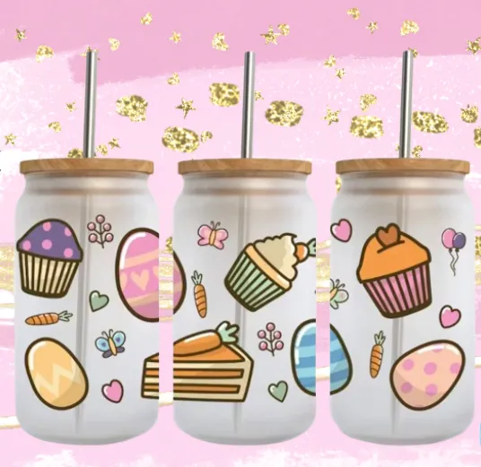 Easter -Cupcakes - UV Dtf 16oz Cup Wrap