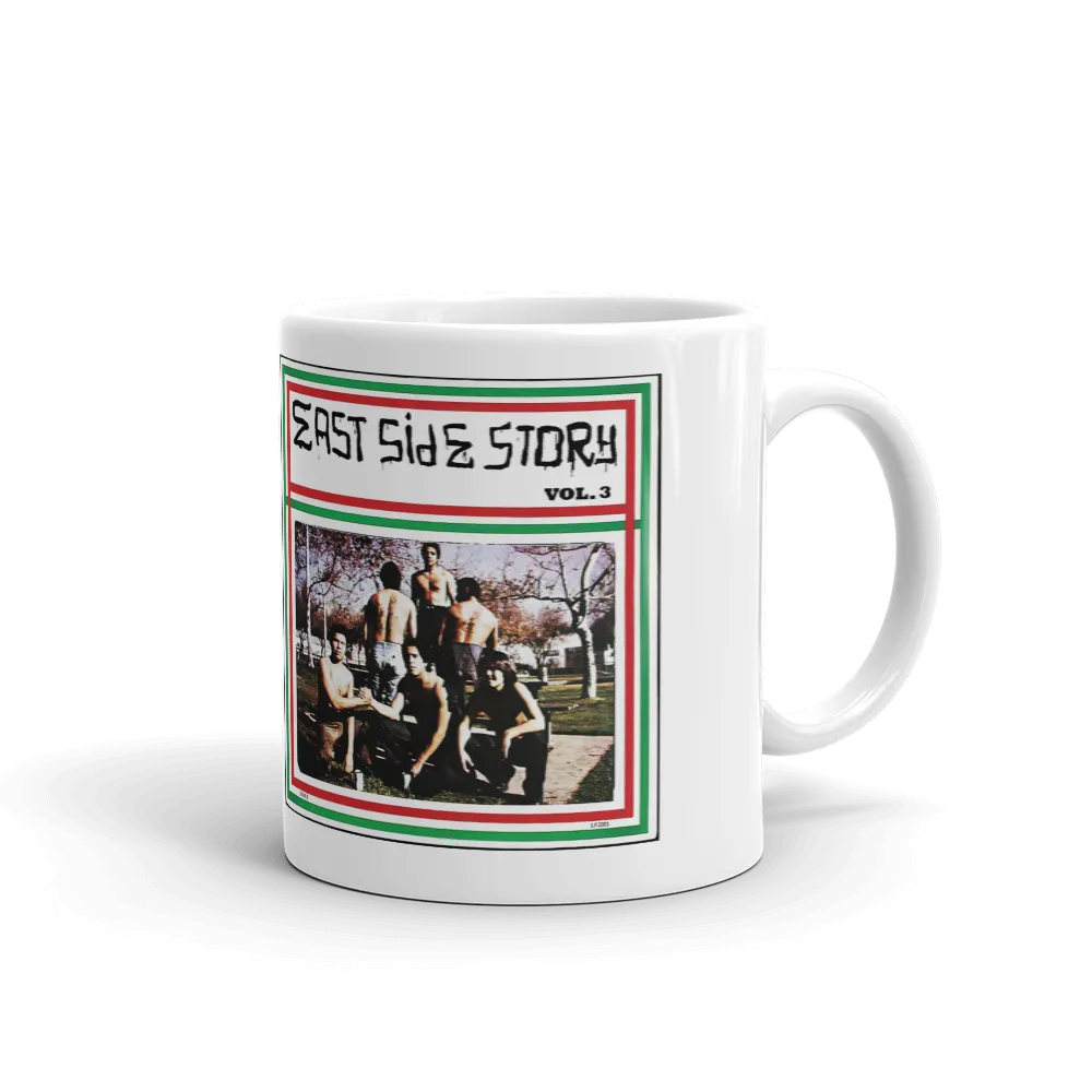 Eastside Story Mug Vol. 3 Coffee Mug 11oz. on white mug