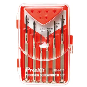 Eclipse SD-9815 Instrument Clocks Precision Screwdriver Set, 6 Piece