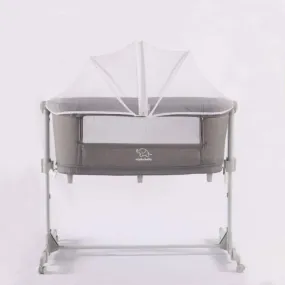 Elphybaby Baby Crib with Breathable Net - Grey