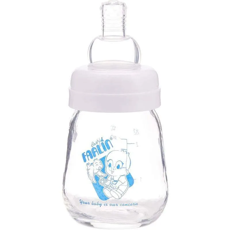 Farlin Glass Baby Feeding Bottle 60 ml - Blue