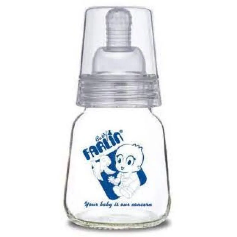 Farlin Glass Baby Feeding Bottle 60 ml - Blue