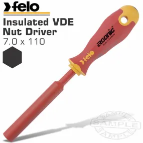 FELo 419 7.0X110 Nut DRiver Ergonic Insulated Vde FEL41907030