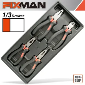 FIXMAN FIXMAN  4 PIECE PLIER SET CP 7' DCP 6' LNP 8' BNP 8' FIX F1BT80