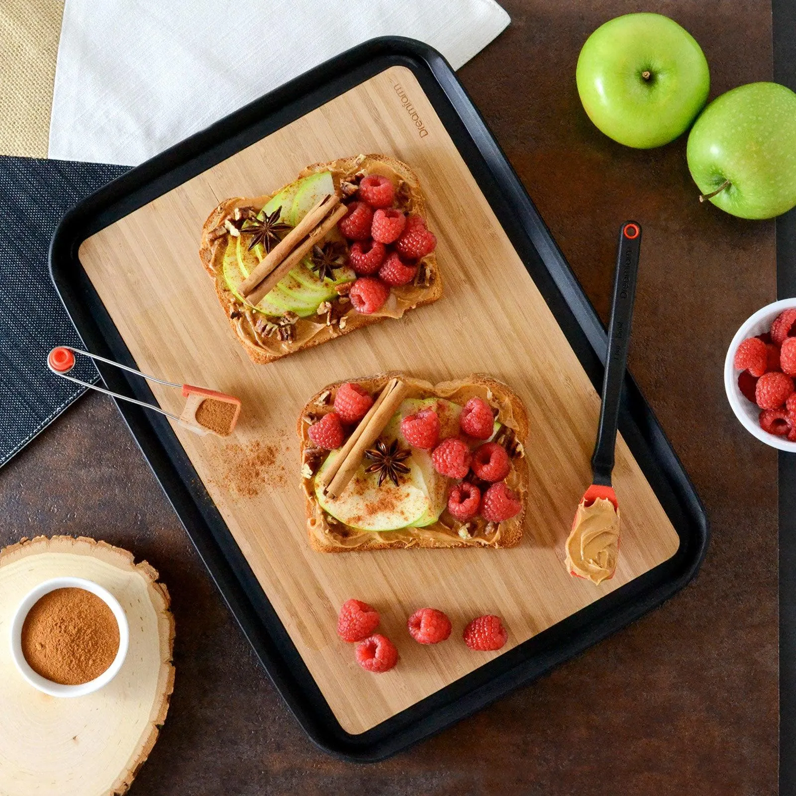 Fledge Bamboo Flip Edge Cutting Board Set