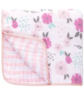 Flower Muslin Stroller Blanket