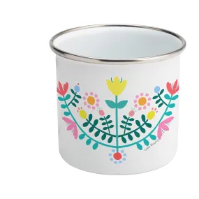 Folk Flowers - Enamel Mug