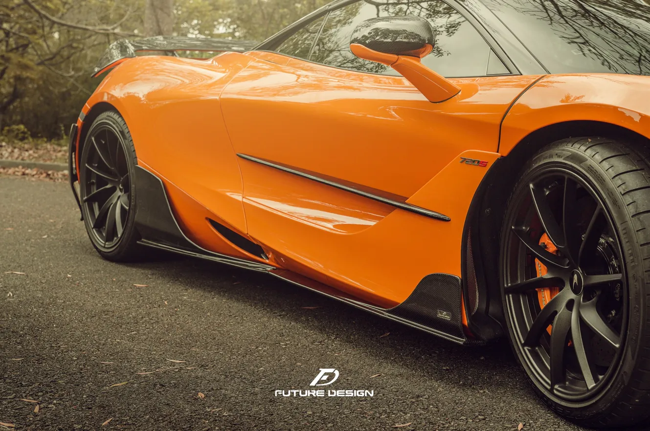 Future Design Carbon Fiber Side Skirts for McLaren 720S