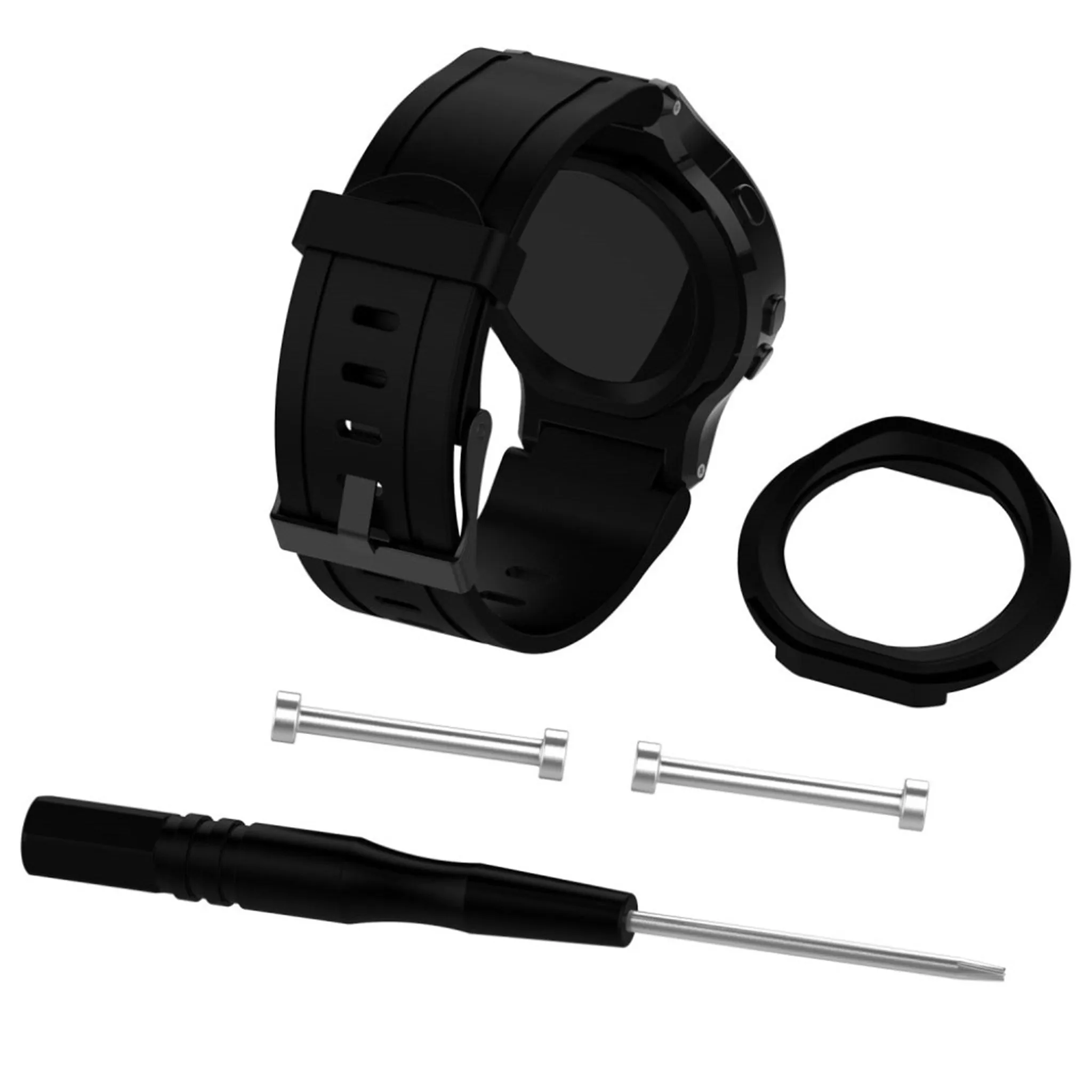 Garmin Forerunner 225 soft silicone watchband - Black