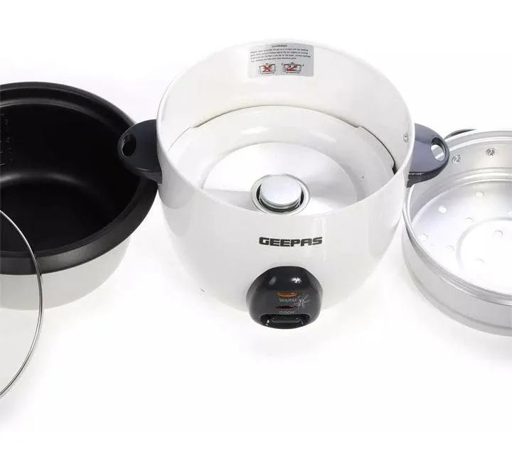 Geepas 1L Rice Cooker with Steamer