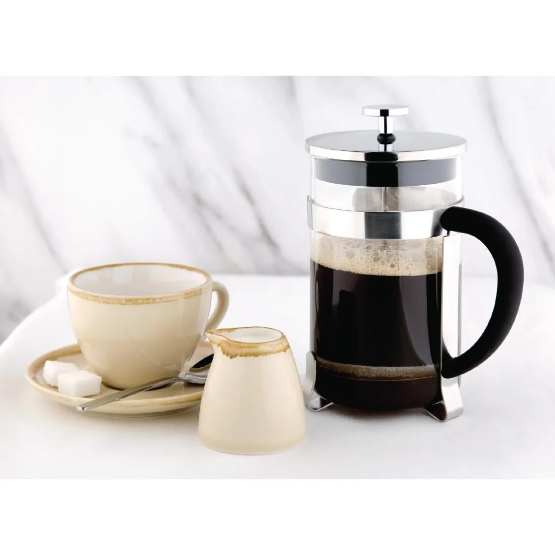 GF231 Olympia Contemporary Glass Cafetiere 6 Cup