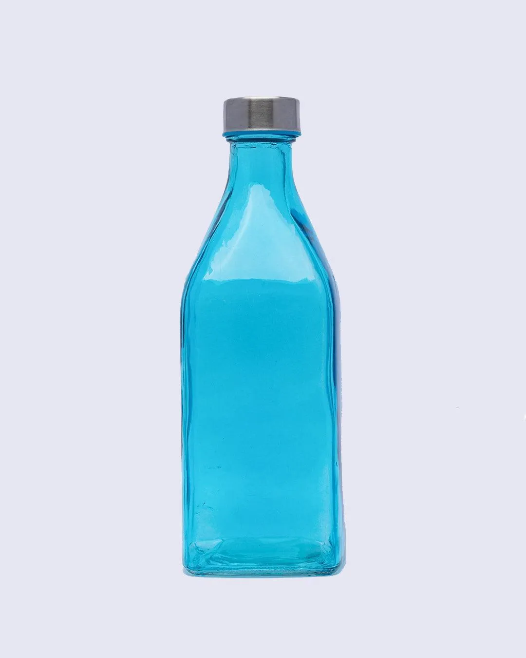 Glass Bottle, Water Bottle, Modern Design, Blue, Glass, 1.1 Litre