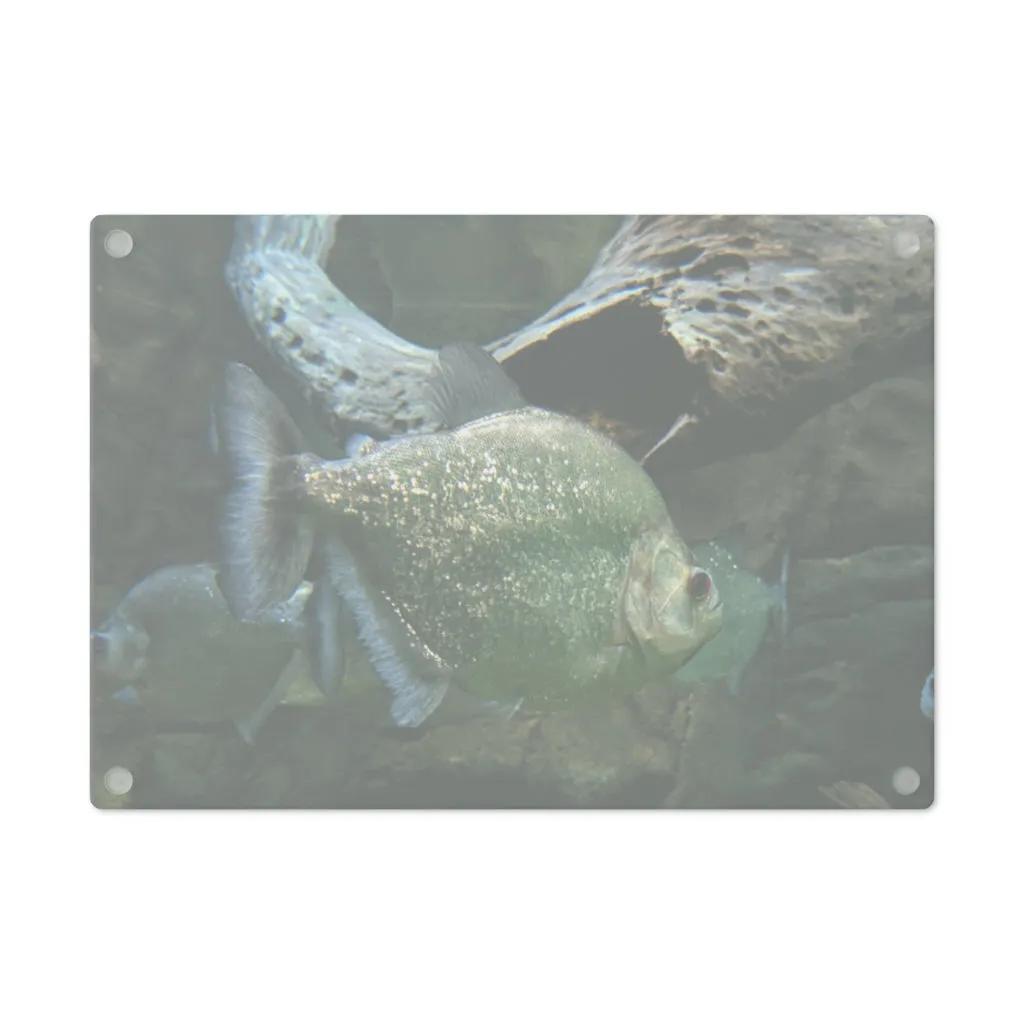 Glitter Green Fish Cutting Board