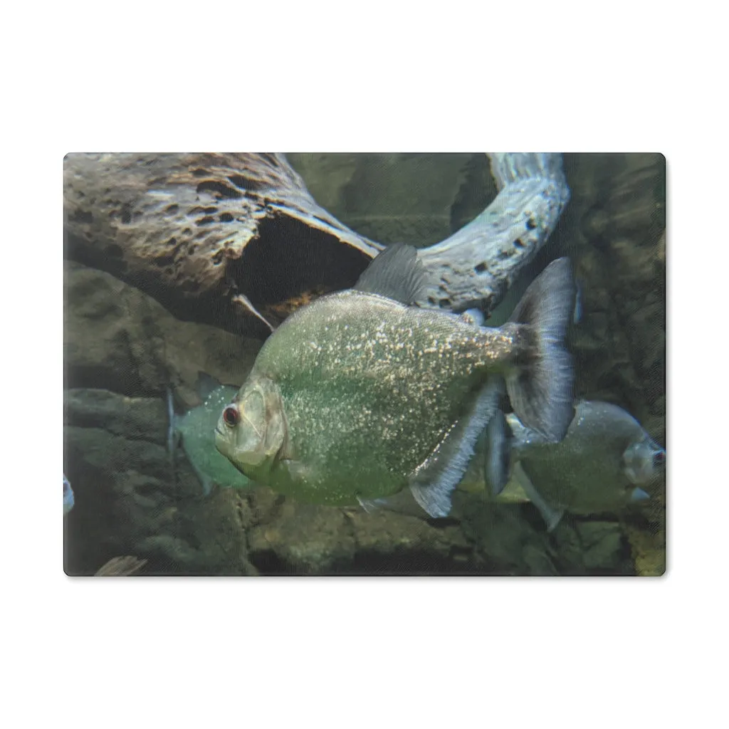 Glitter Green Fish Cutting Board