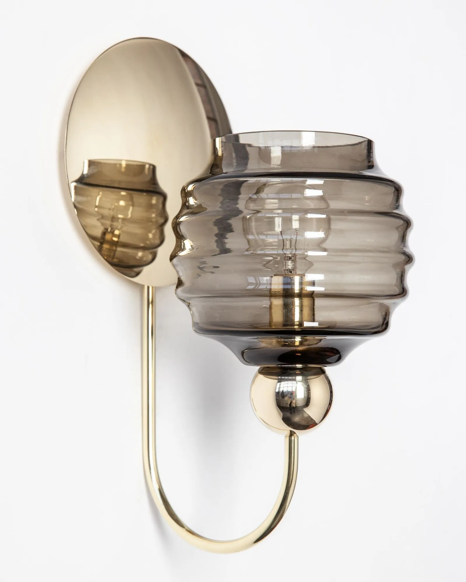 Gloster Sconce with Beehive Glass