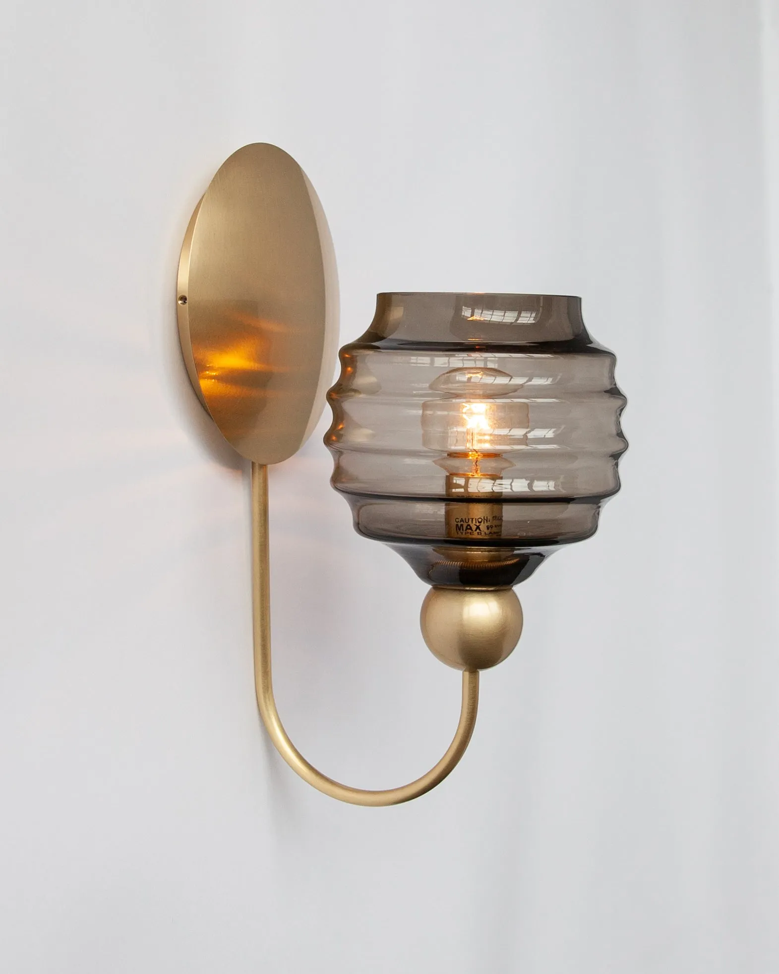 Gloster Sconce with Beehive Glass