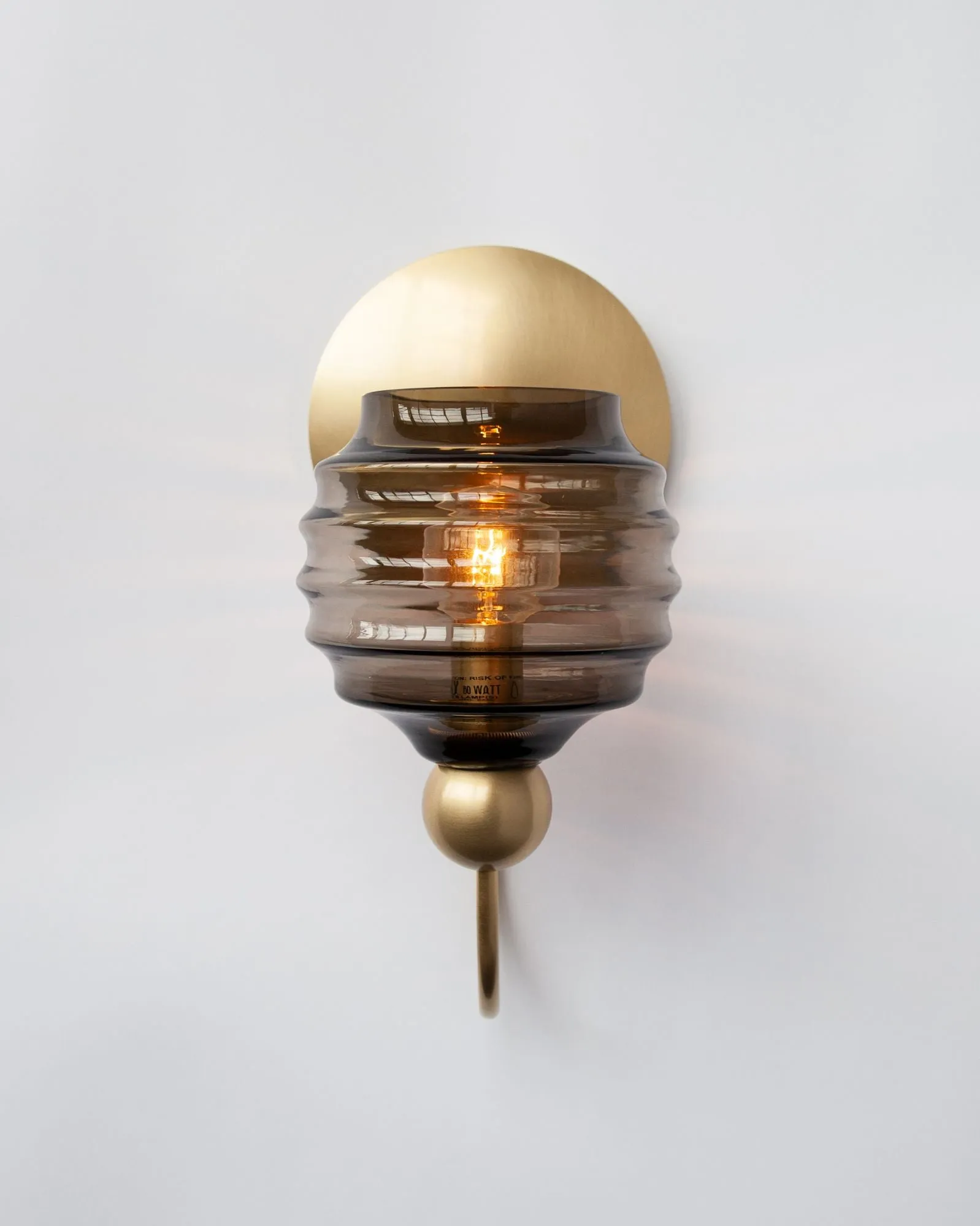 Gloster Sconce with Beehive Glass