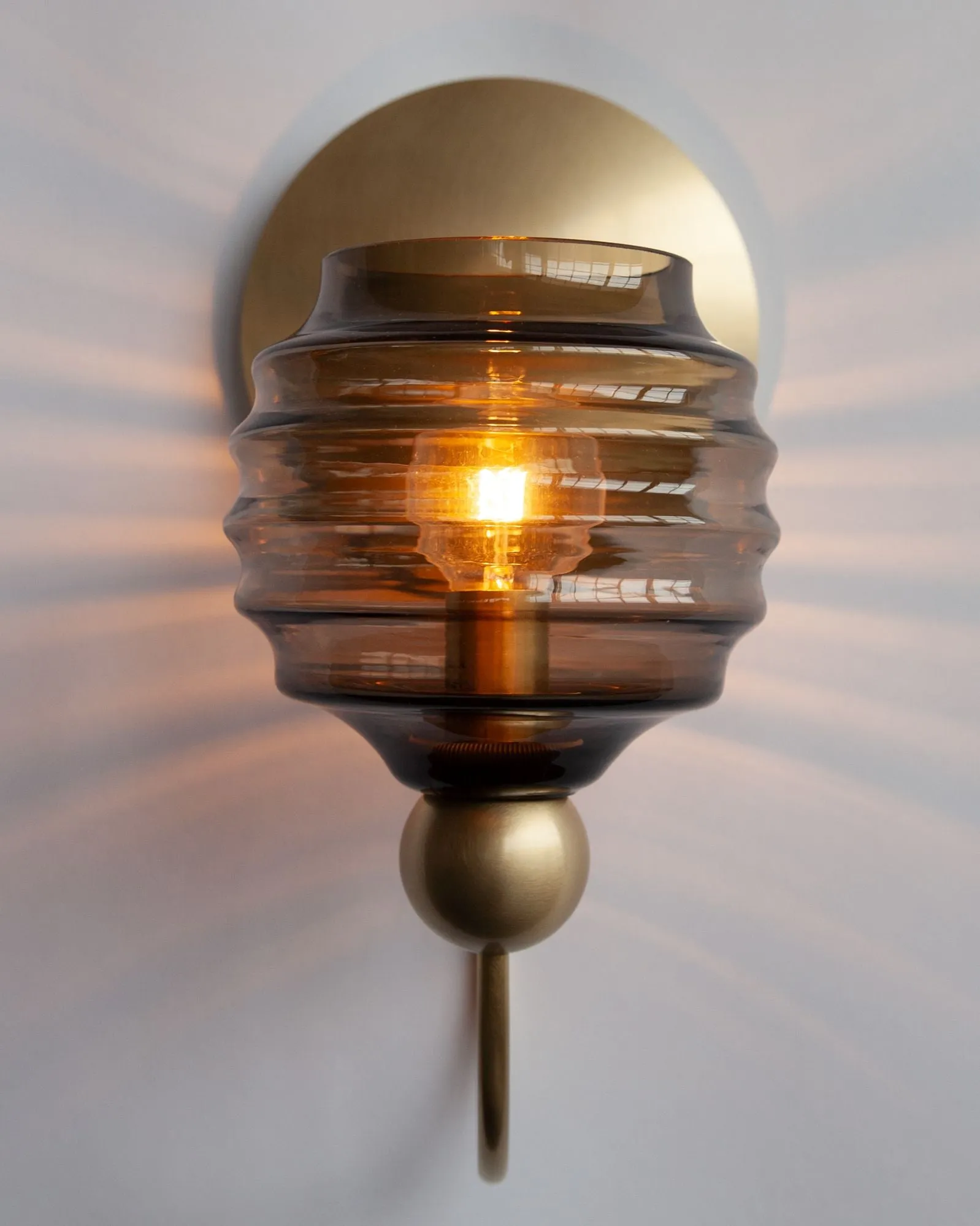 Gloster Sconce with Beehive Glass