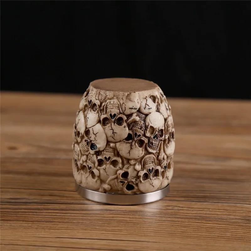 Gothic Shot Glass for Drinkware / Alternative Style Stainless Steel Skull Cup