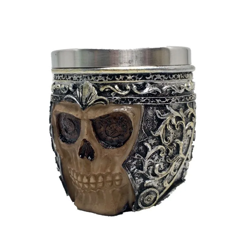 Gothic Shot Glass for Drinkware / Alternative Style Stainless Steel Skull Cup