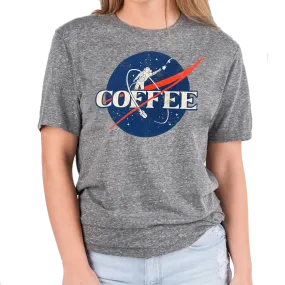 Grey NASA Coffee T-Shirt