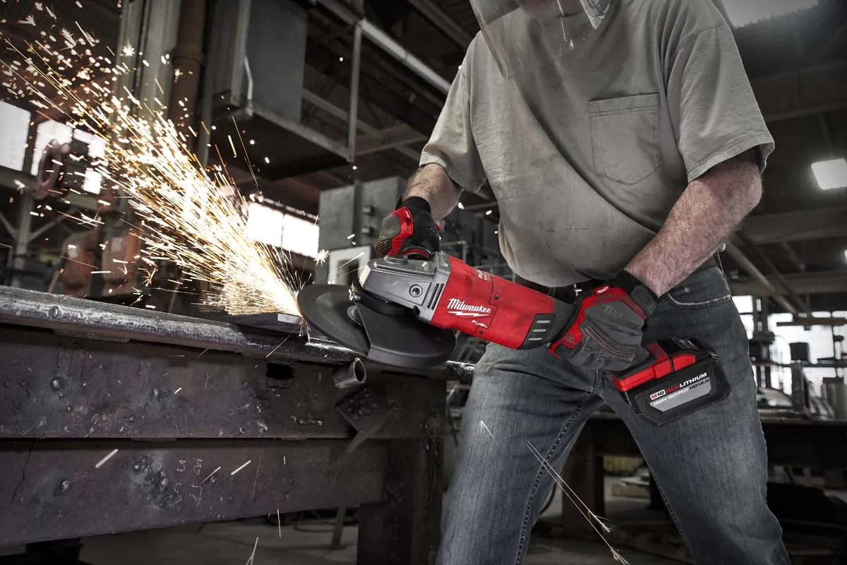 Grinder - Milwaukee M18 FUEL 18 Volt Lithium-Ion Brushless Cordless 7 in. / 9 in. Large Angle Grinder  - Tool Only, 2785-20