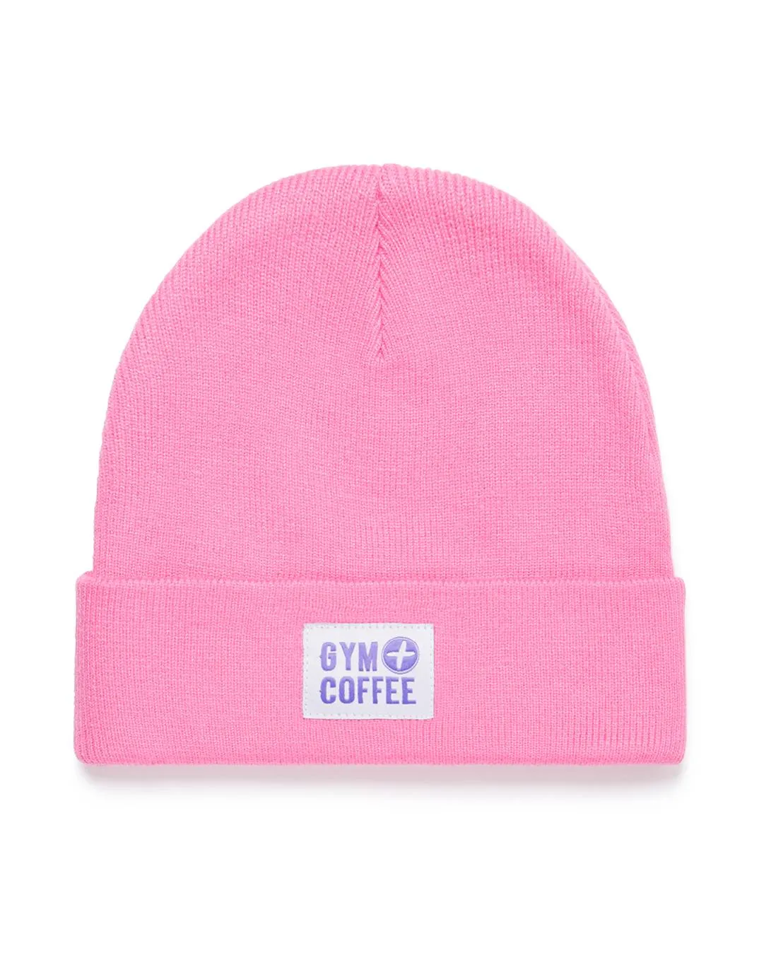 Gym Coffee Knit Beanie - Bright Pink