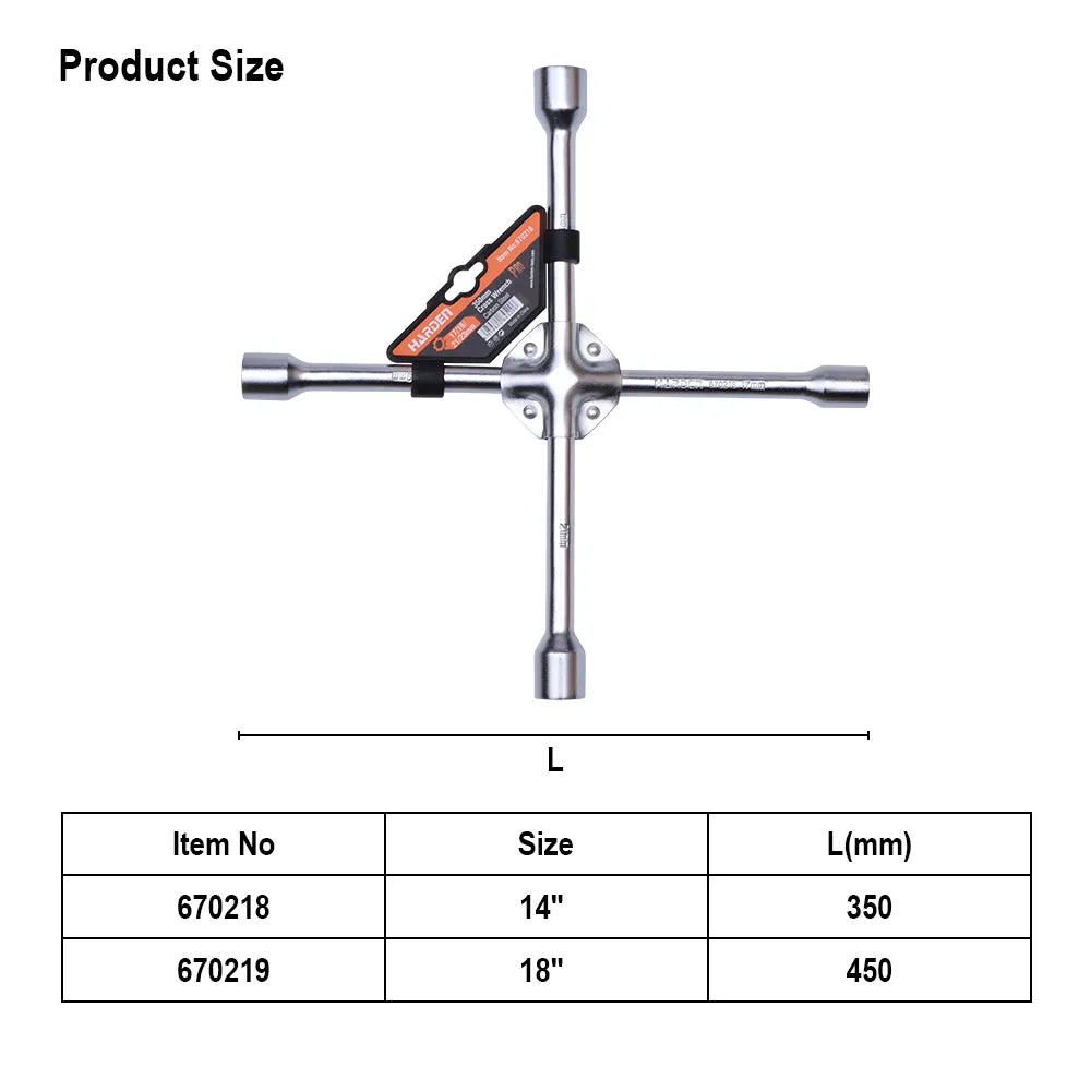 Harden Cross Wrench 14"