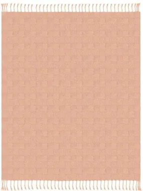 Heather 80213PCH Peach Throw Blanket