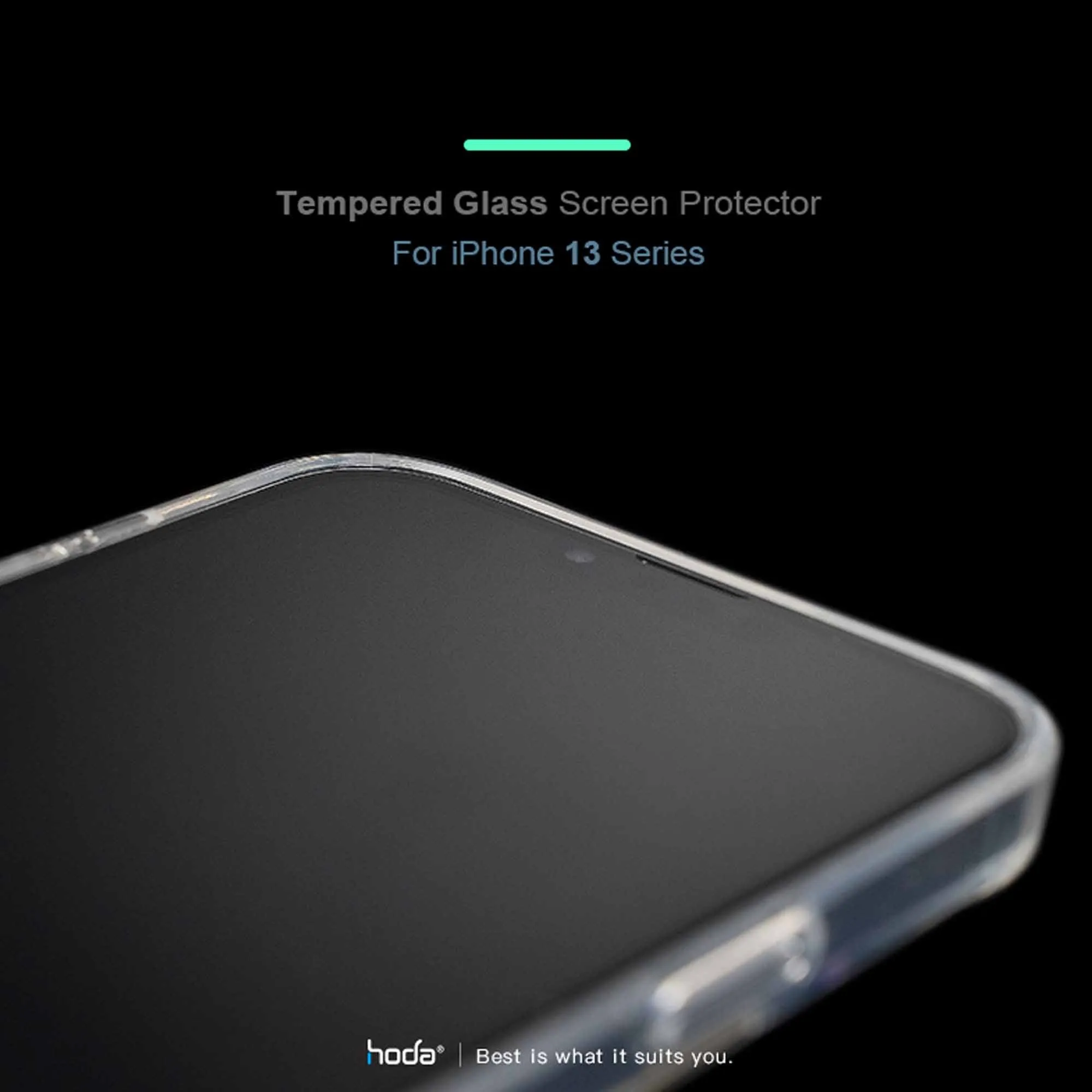 Hoda Anti-Reflection Tempered Glass for iPhone 13 - 13 Pro 6.1" 5G - with Helper (Barcode: 4711103542583 )