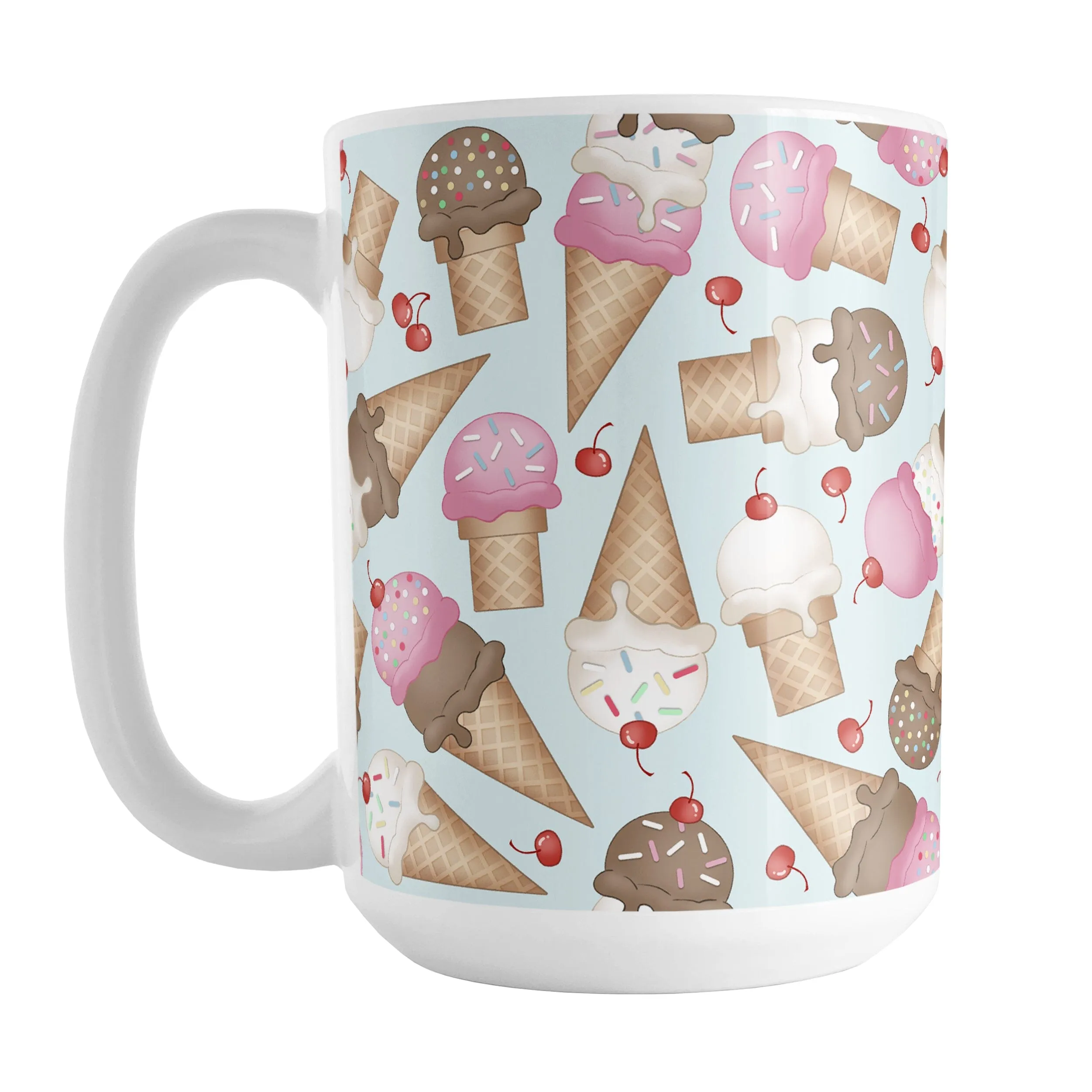 Ice Cream Cones Pattern Mug