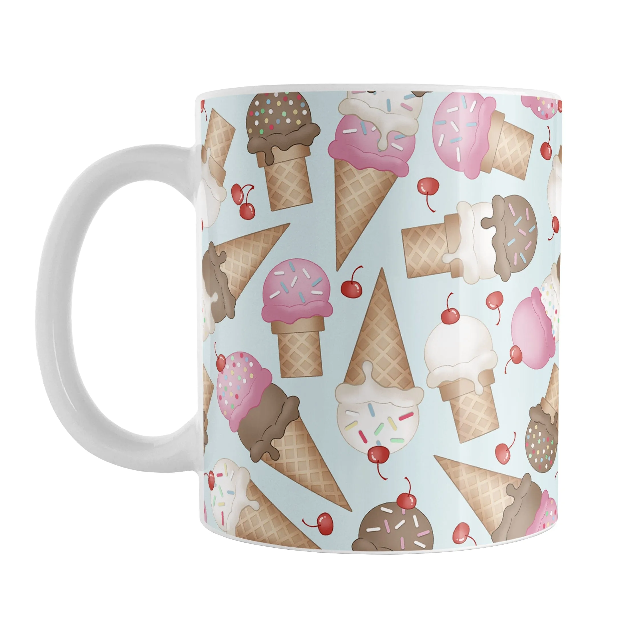 Ice Cream Cones Pattern Mug