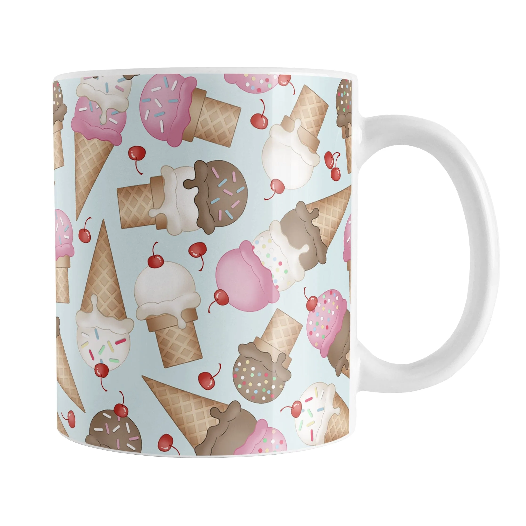 Ice Cream Cones Pattern Mug