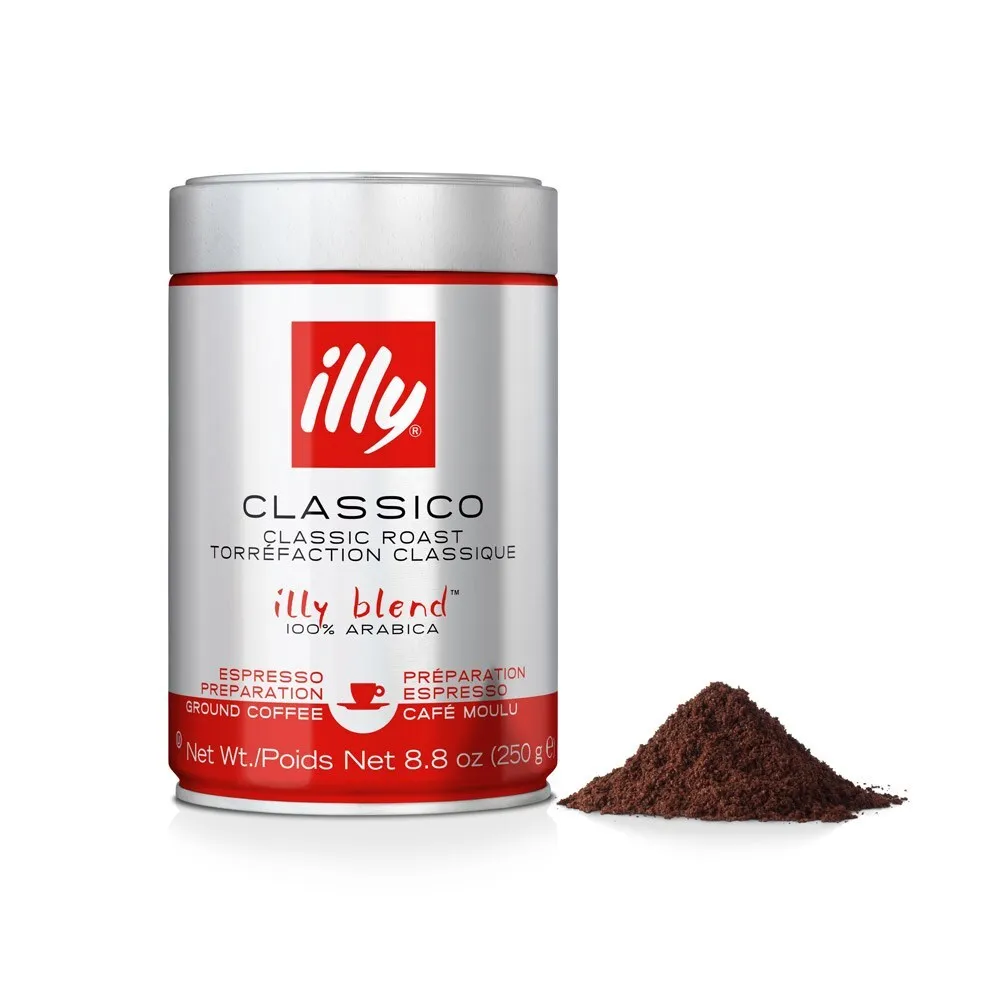 Illy Classico Espresso Ground Coffee 250g