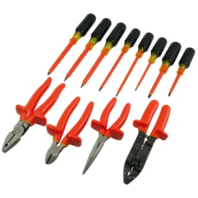 Insulated 12 Piece Screwdriver/Pliers Set