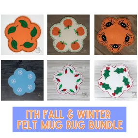 ITH Fall & Winter Felt Mug Rug Bundle