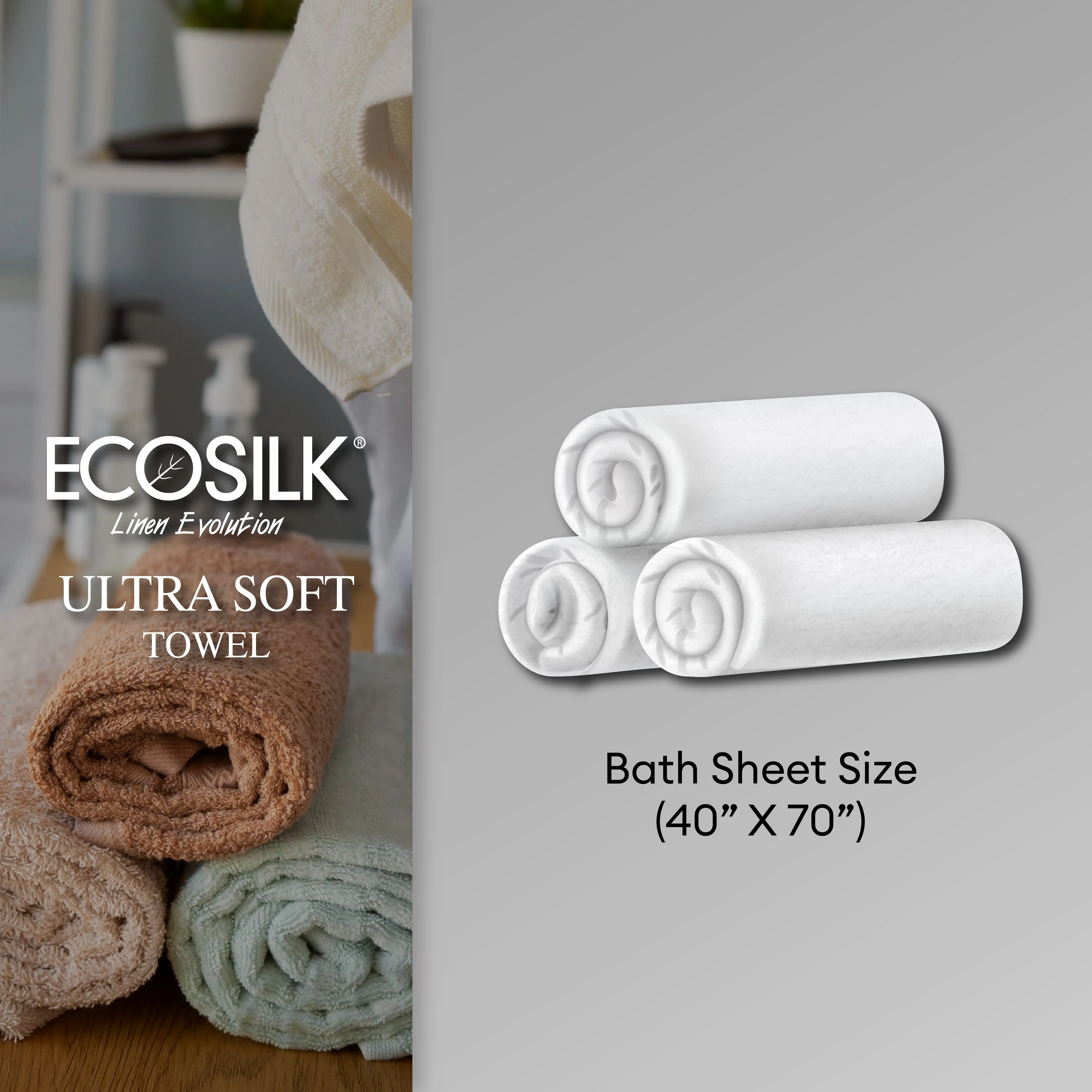 Jean Perry EcoSilk® Ultra Soft Bath Towel