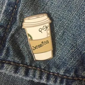 Jessica PSL Cup Enamel Pin