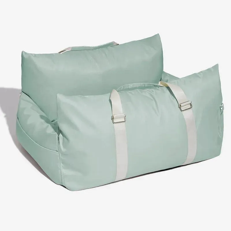 Julibee's Vibrant Waterproof Dog Car Seat | Mint Green | 4 Sizes