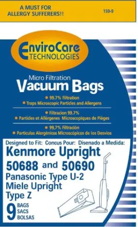 KENMORE Upright 50688 and 50690 bags