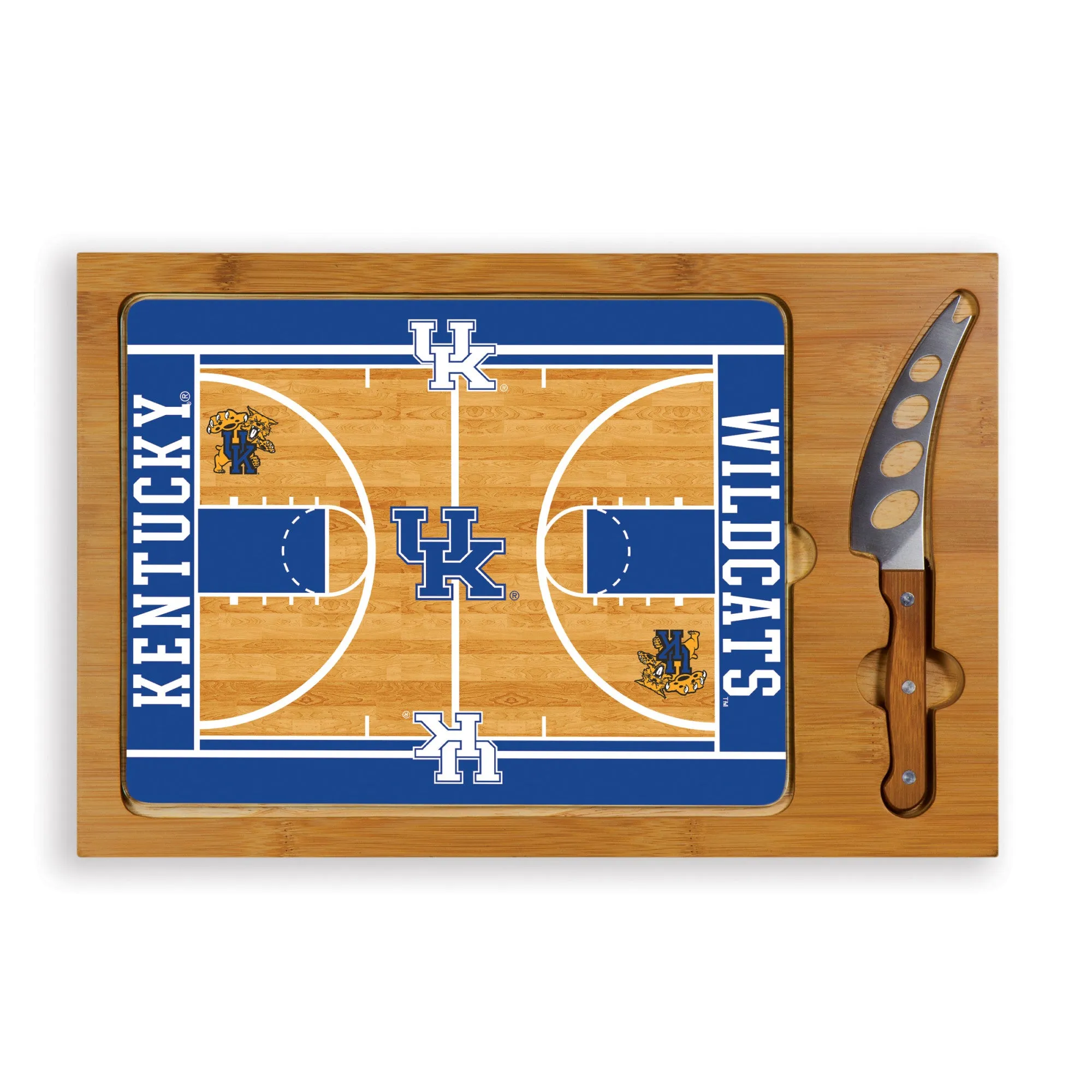 Kentucky Wildcats - Icon Glass Top Cutting Board & Knife Set