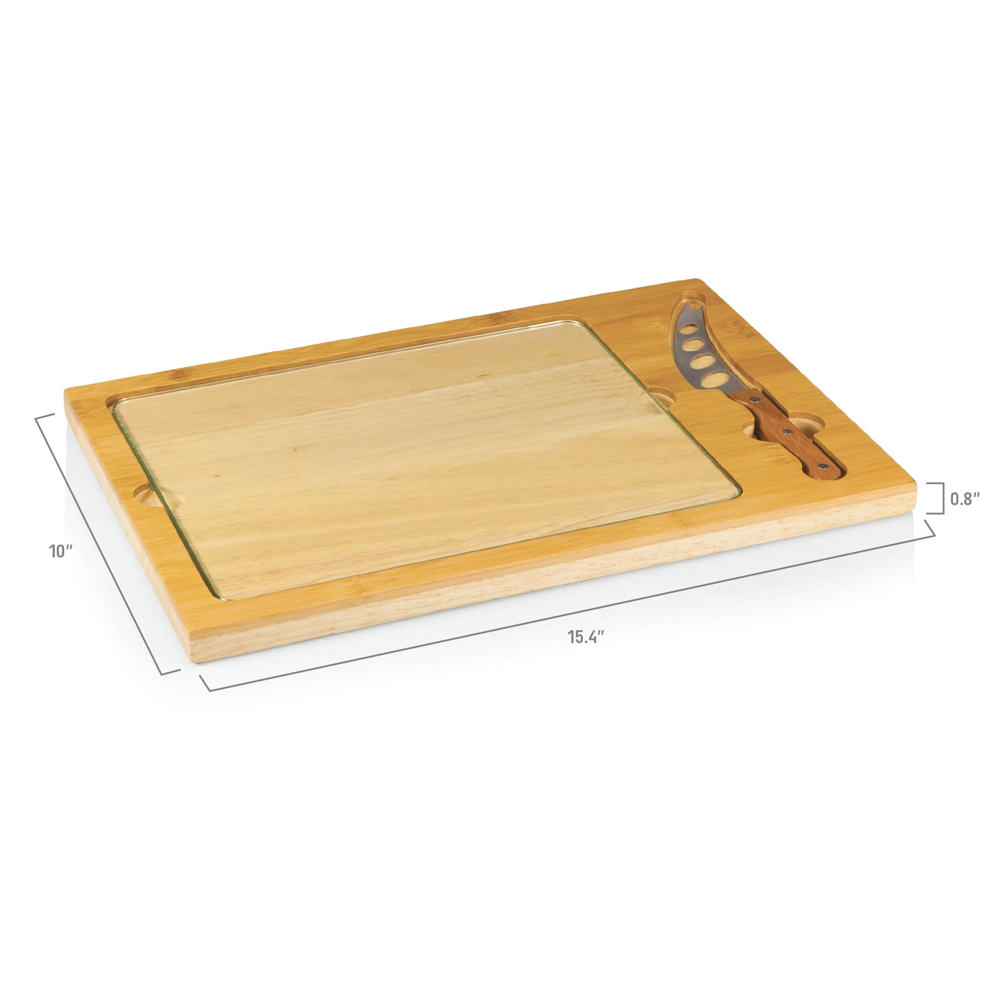 Kentucky Wildcats - Icon Glass Top Cutting Board & Knife Set